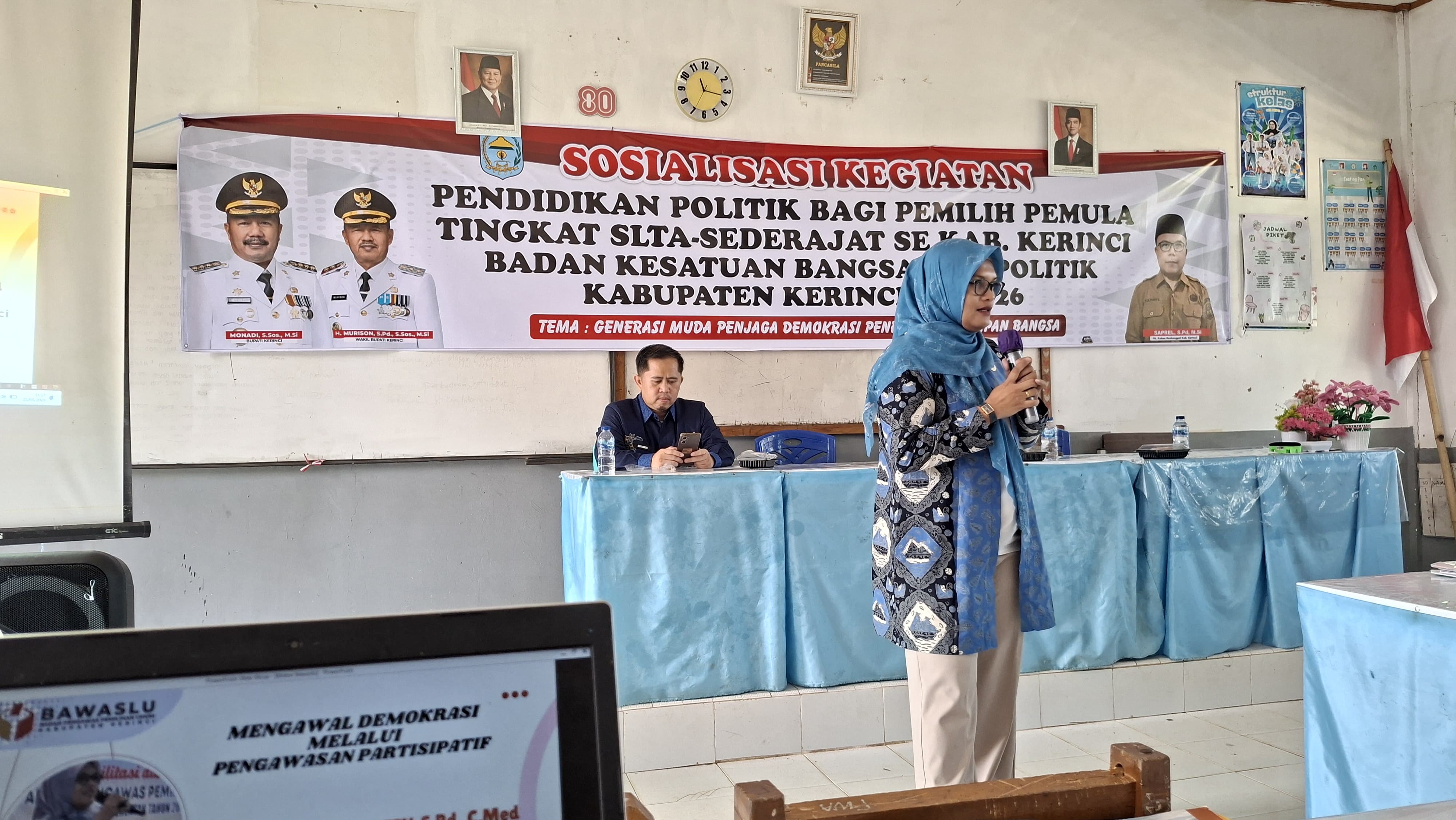 Pendidikan politik oleh Bawaslu Kerincj