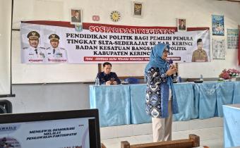 Pendidikan politik oleh Bawaslu Kerincj